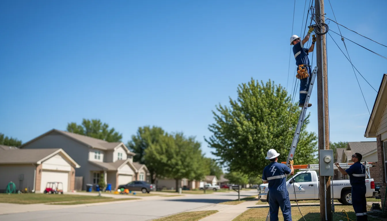 Residential electrician providing installation services in Belpre, OH